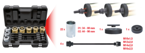 KS Tools Jeu de manchons de compression et de tension