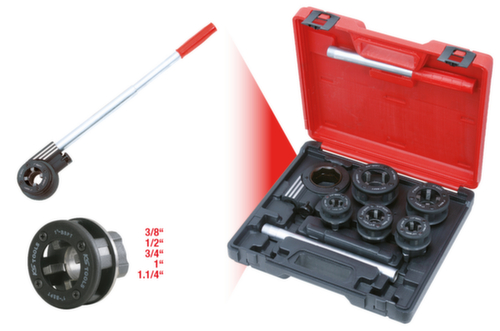 KS Tools Jeu de matrices filetées 3/8"-1.1/4"