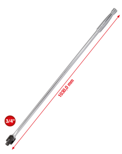 KS Tools Poignée articulée enfichable 3/4" CHROMEplus