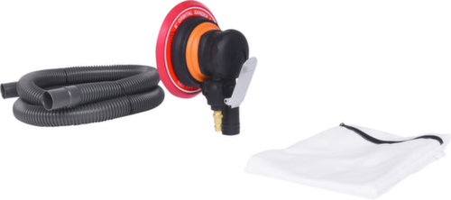 KS Tools Ponceuse excentrique à air comprimé pour ponçage fin avec aspiration des poussières