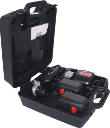 KS Tools Meuleuse d'angle à batterie 7000 tr/min avec 2 batteries et 1 chargeur
