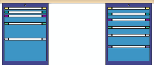 Thurmetall Établi, 11 tiroirs