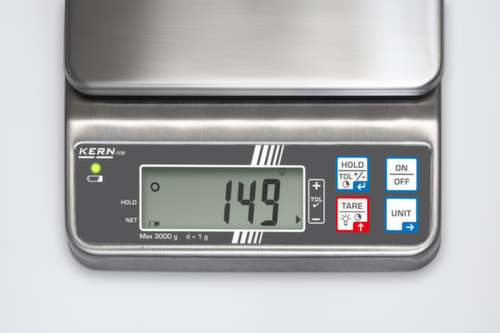 KERN Balance de table FOB 1.5K0.5, plage de pesage 0 - 1,5 kg