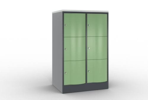 C+P armoire multicases Resisto, 6 compartiments