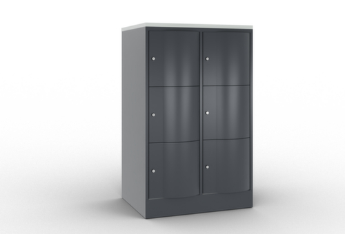 C+P armoire multicases Resisto, 6 compartiments