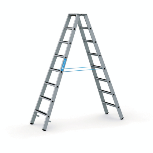 ZARGES Escabeau R13step B avec marches antidérapantes, 2 x 8 marches avec revêtement R13