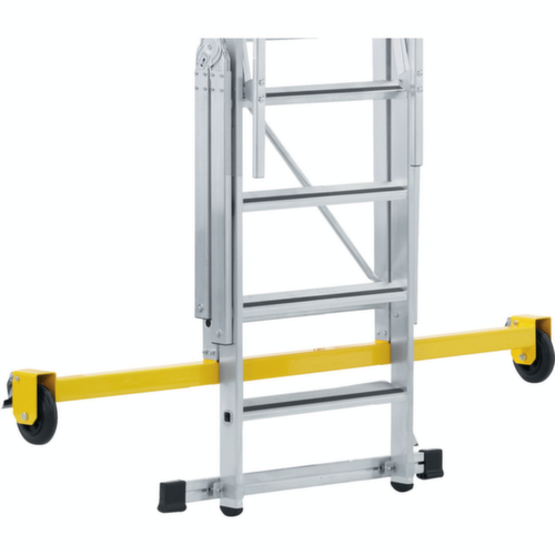 ZARGES Escabeau grande hauteur ZAP Safemaster Plus S roulant et pliable avec traverse