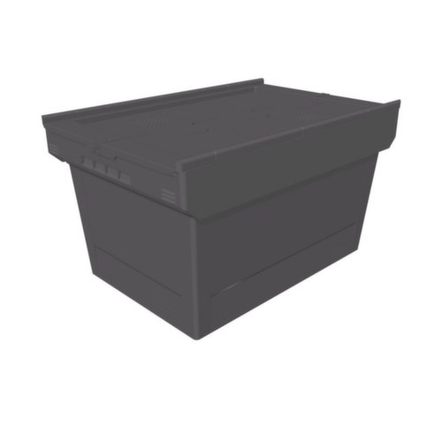 BITO conteneur réutilisable écologique MB Eco, capacité 58 l, couvercle rabattable en deux parties