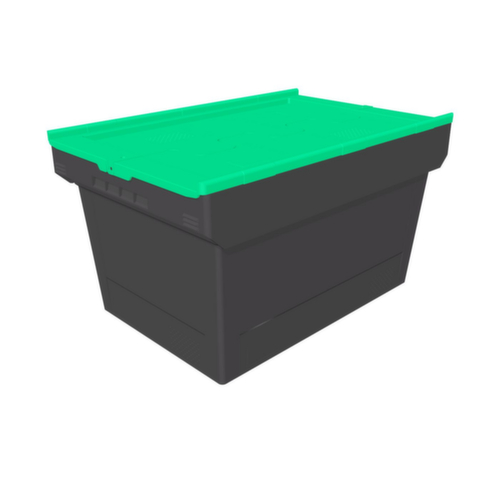 BITO conteneur réutilisable écologique MB Eco, capacité 58 l, couvercle rabattable en deux parties