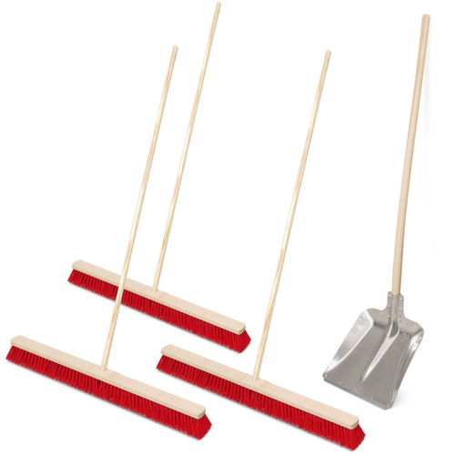 kit de balais avec pelle, pelle en aluminium