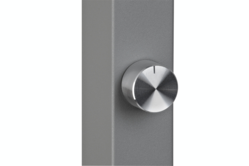 MAUL Lampadaire à DEL avec variateur MAULjaval avec lumière directe et indirecte, lumière blanc neutre, argent