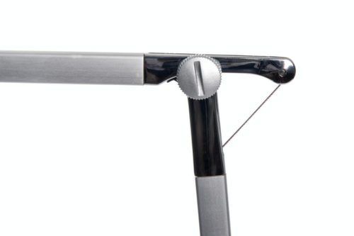 MAUL Lampe de bureau DEL MAULgrace colour vario avec température de couleur réglable, lumière blanc lumière du jour à blanc chaud, argent