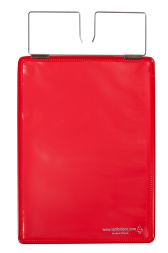 tarifold Pochette de marquage, DIN A5, à suspendre avec support en inox