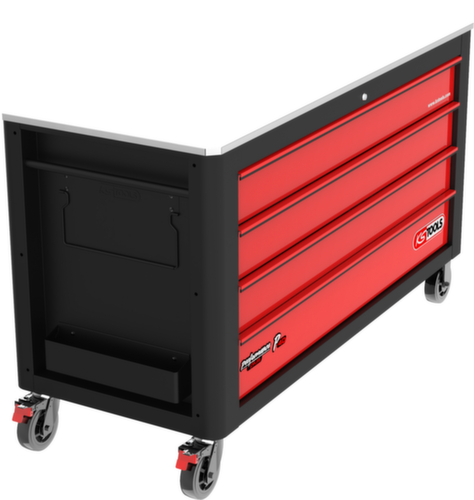 KS Tools PERFORMANCEplus P40 BLACK/ROT Chariot d'atelier avec 4 tiroirs