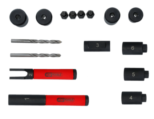 KS Tools Jeu de perçage pour verrou de jante