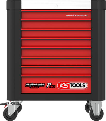 KS Tools Performanceplus workshop trolley set P10 with 423 tools for 6 drawers