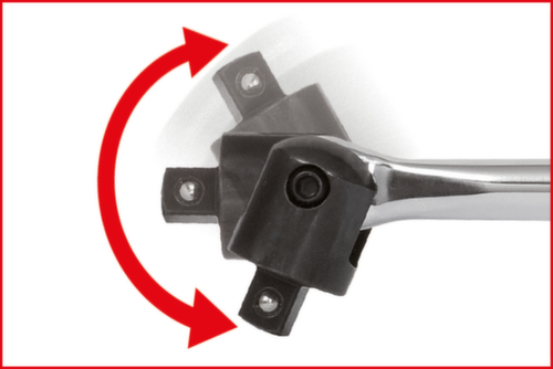 KS Tools Poignée articulée enfichable 3/4" CHROMEplus