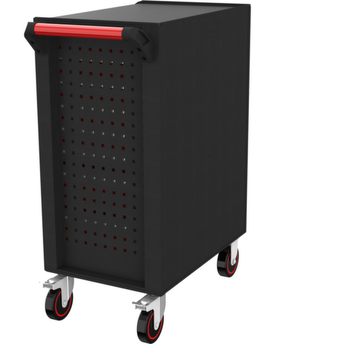 KS Tools ECOline BLACK/ROT Chariot d'atelier avec 7 tiroirs