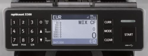 ratiotec Machine à compter l'argent rapidcount X 500