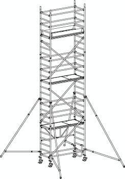 Hymer Echafaudage mobile pliant 8177