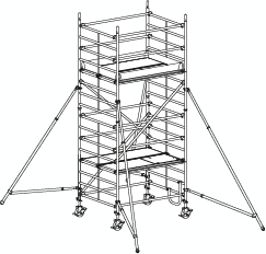 Hymer Échafaudage roulant 8473 avec potences