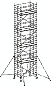 Hymer Échafaudage roulant 8773 avec potences