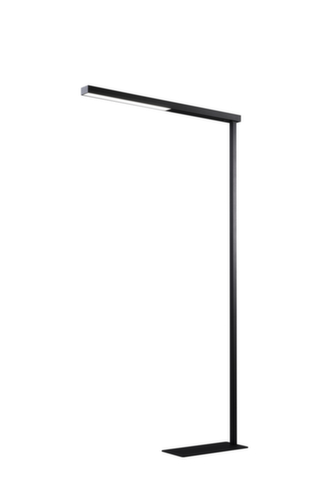 Hansa Lampadaire à DEL pour poste de travail Beryll, lumière blanc neutre, noir