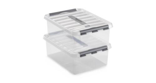 Conteneur de stockage ECO, transparent, capacité 120 l, couvercle