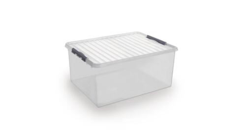 Conteneur de stockage ECO, transparent, capacité 120 l, couvercle