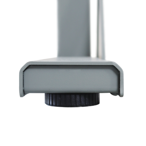 Établi à hauteur réglable électriquement HEAVY, RAL7037 gris poussière