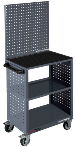 KRAFTWERK® Chariot de service BT700 40x60 avec tapis en caoutchouc
