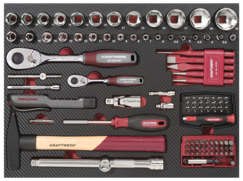KRAFTWERK® 263-t. Coffret à outils professionnel en aluminium KW