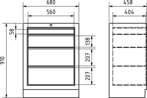 KRAFTWERK® MOBILIO Armoire à tiroirs