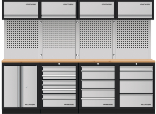 KRAFTWERK® Combiné compact 4 places MOBILIO avec paroi perforée