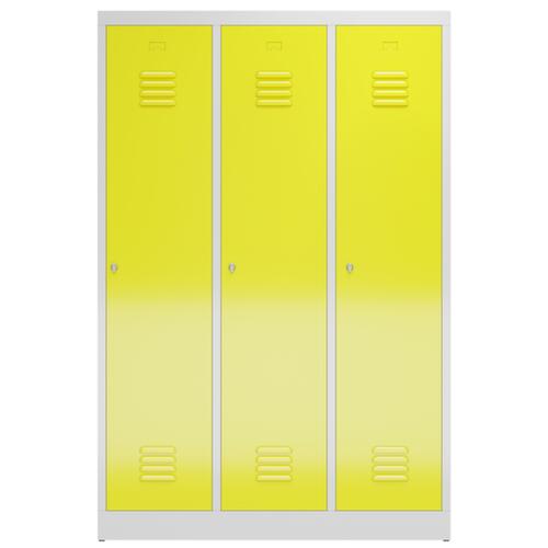 Armoire vestiaire ClassiX pour séparation noir blanc, largeur de compartiment 395 mm