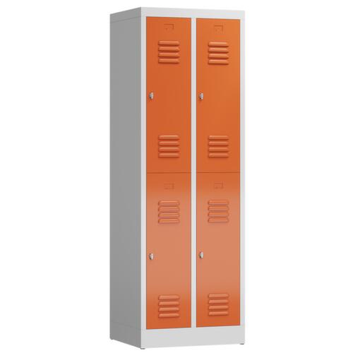 Armoire vestiaire à deux niveaux ClassiX, largeur de compartiment 295 mm
