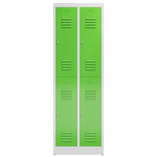 Armoire vestiaire à deux niveaux ClassiX, largeur de compartiment 295 mm