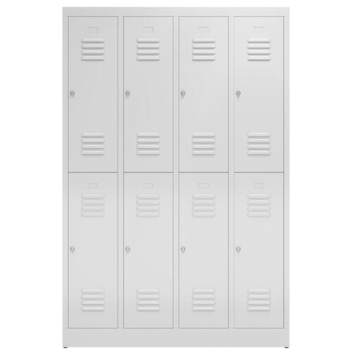 Armoire vestiaire à deux niveaux ClassiX, largeur de compartiment 295 mm