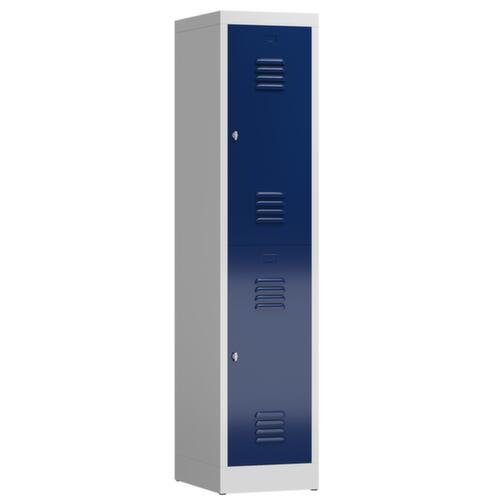 Armoire vestiaire à deux niveaux ClassiX, largeur de compartiment 400 mm