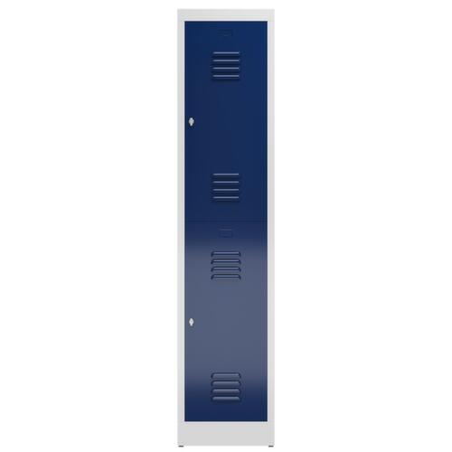 Armoire vestiaire à deux niveaux ClassiX, largeur de compartiment 400 mm