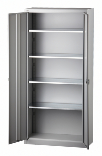 Bisley Armoire de classement Universal, 5 hauteurs des classeurs, gris clair/bleu Oxford