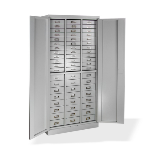 Armoire à tiroirs, 60 tiroir(s), RAL7035 gris clair/RAL7035 gris clair