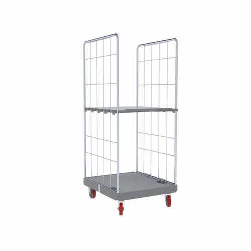 Bac sur roulettes hygiénique rolltainer®, force 500 kg, longueur x largeur 815 x 724 mm