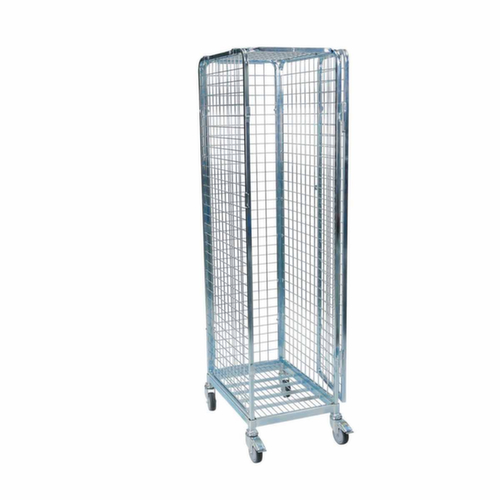 Bac sur roulettes de sécurité, force 500 kg, longueur x largeur 680 x 500 mm