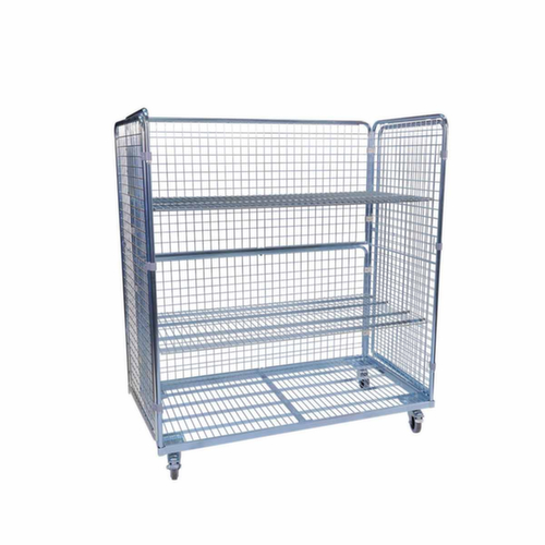 Conteneur à roulettes, force 500 kg, longueur x largeur 1600 x 800 mm