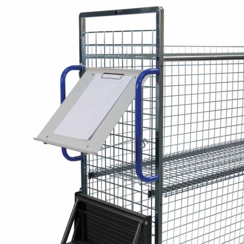 Chariot d'entrepôt, force 150 kg, 2 plateaux