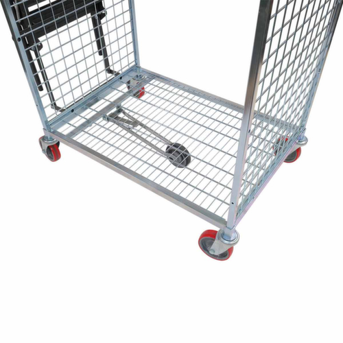 Chariot d'entrepôt, force 150 kg, 2 plateaux