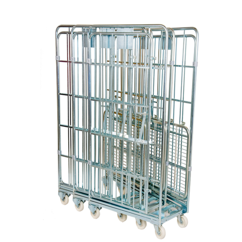 Bac sur roulettes emboîtable nestainer® ERGO S, force 500 kg, longueur x largeur 800 x 700 mm