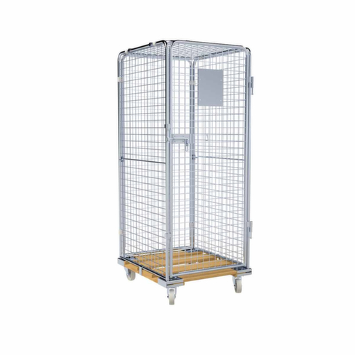 Bac sur roulettes ADB avec 3 parois et plateforme en plastique