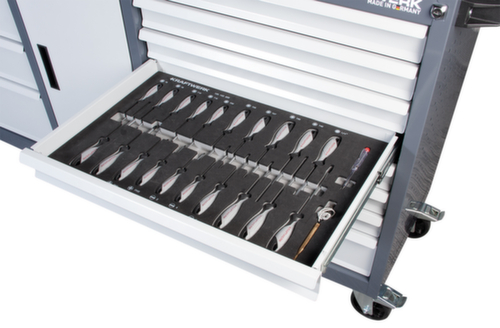 KRAFTWERK® Chariot d’atelier extra large BASIC LINE XXL BT1800 avec outil, 13 tiroir(s)